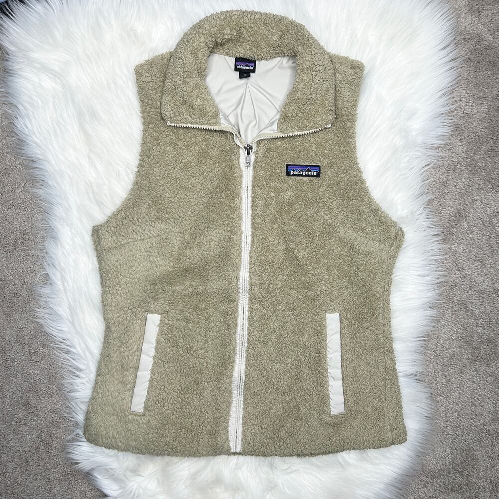 PATAGONIA Los Gatos Fleece Vest Womens Small Gorpcore Winter Sustainable Teddy - Picture 2 of 9